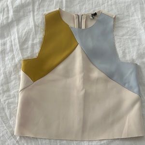 Topshop color block top